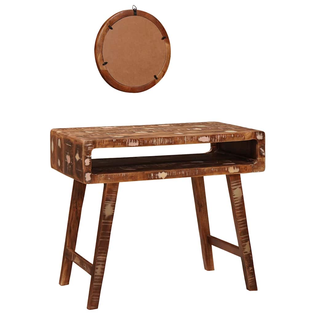 Table de Toilette Marron 90 x 76 x 45 cm Bois récupéré massif - XIOS