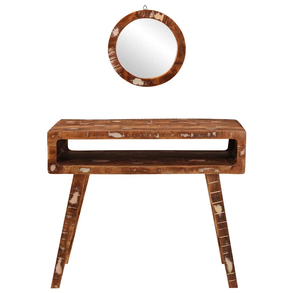 Table de Toilette Marron 90 x 76 x 45 cm Bois récupéré massif - XIOS