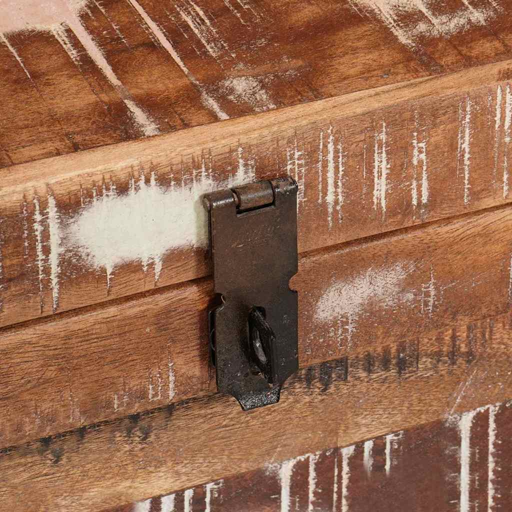 Boîte de rangement avec stockage Marron Bois de mangue massif - XIOS