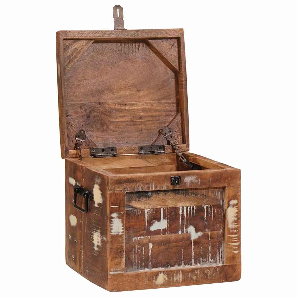 Boîte de rangement avec stockage Marron Bois de mangue massif - XIOS