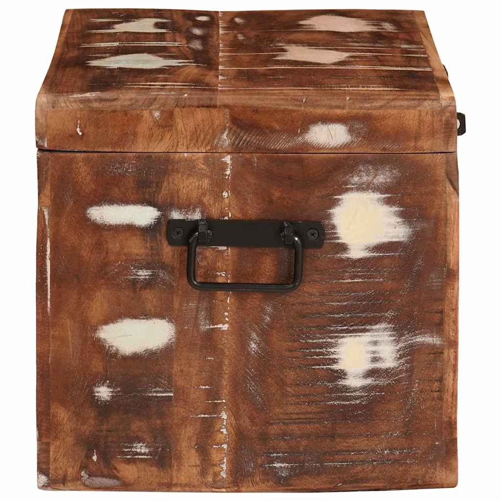 Boîte de rangement avec stockage Marron Bois de mangue massif - XIOS