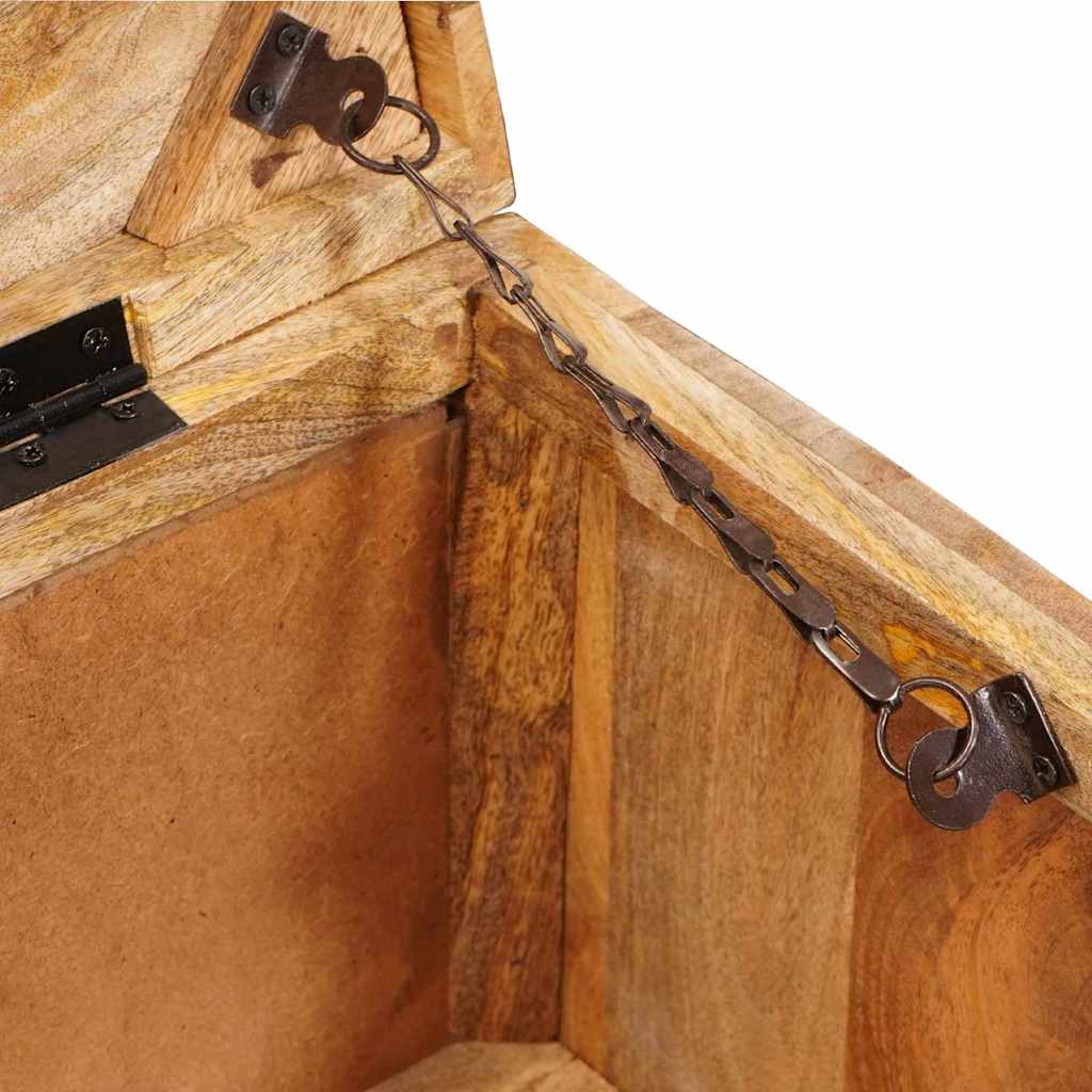 Boîte de Rangement 70 x 35 x 40 cm bois de manguier massif - XIOS