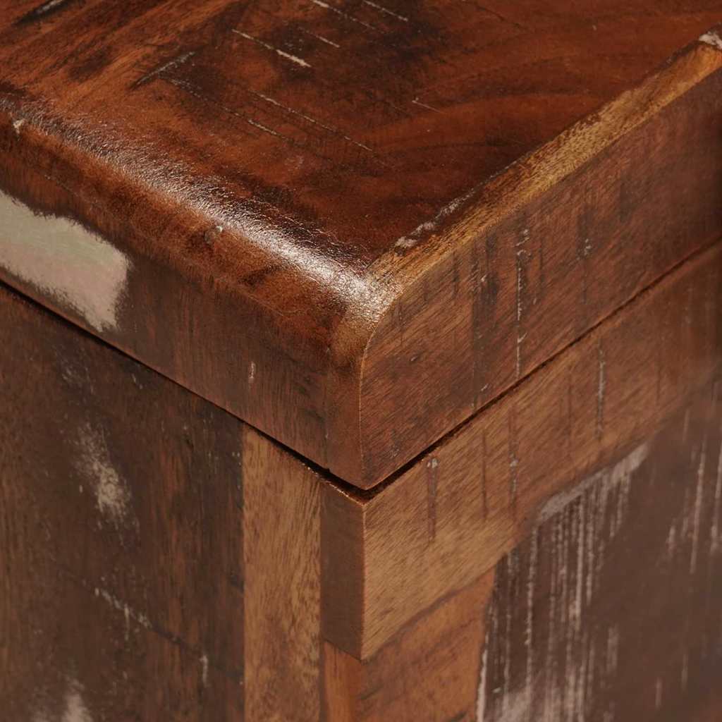 Boîte de Rangement 70 x 35 x 40 cm bois de récupération massif - XIOS