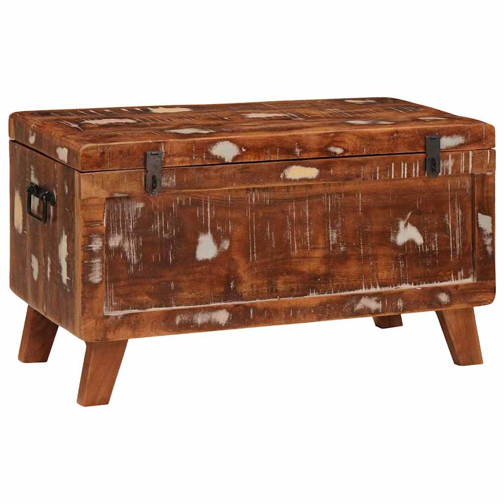 Boîte de Rangement 70 x 35 x 40 cm bois de récupération massif - XIOS