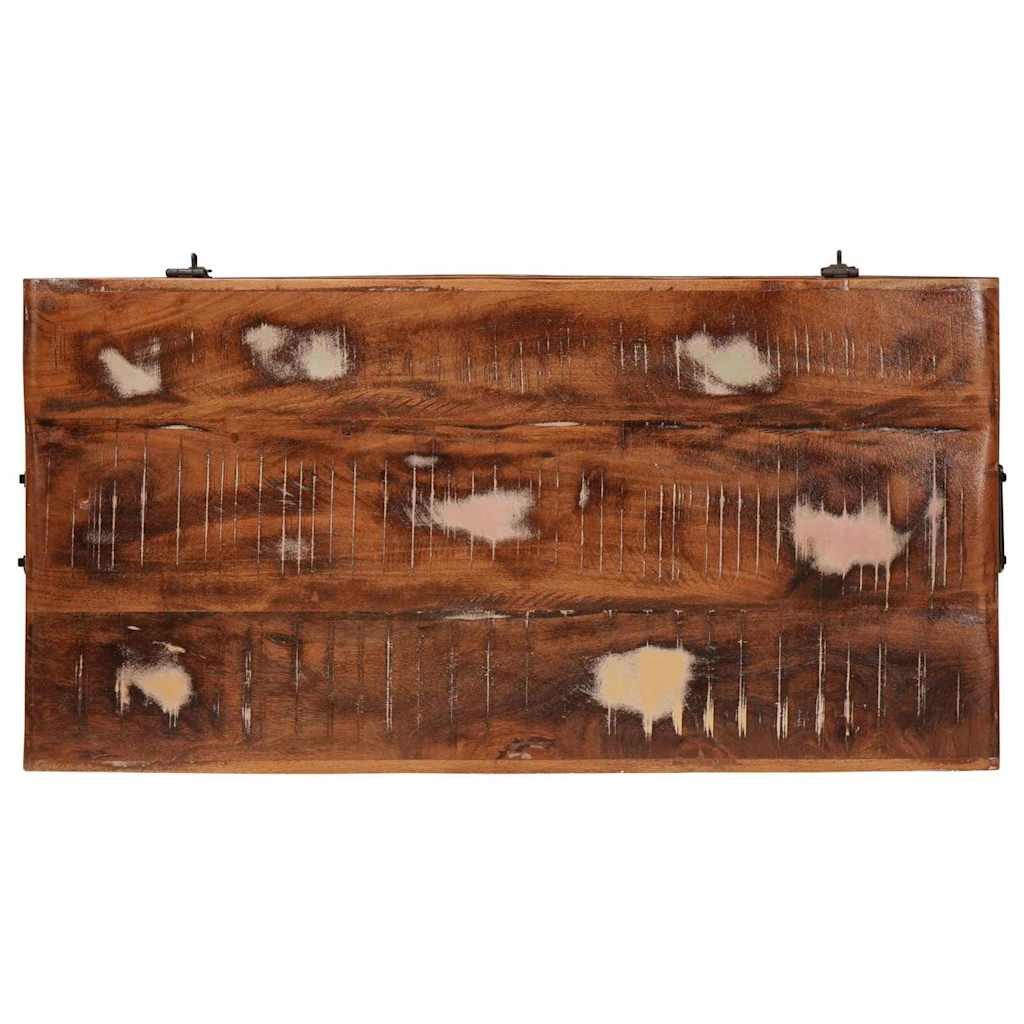 Boîte de Rangement 70 x 35 x 40 cm bois de récupération massif - XIOS