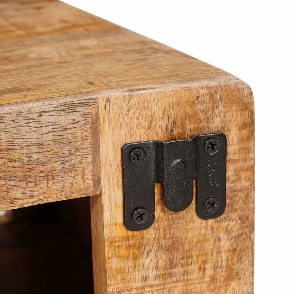 Étagère à vin Marron 44 x 30 x 35 cm bois de manguier massif - XIOS