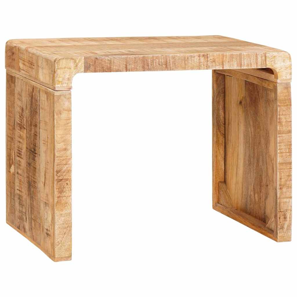 Table d'appoint Marron 60 x 35 x 45 cm bois de manguier massif - XIOS