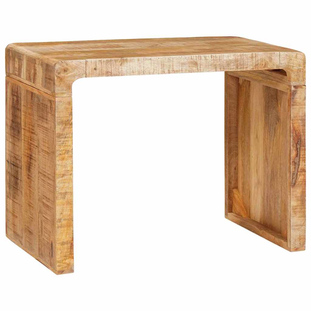Table d'appoint Marron 60 x 35 x 45 cm bois de manguier massif - XIOS