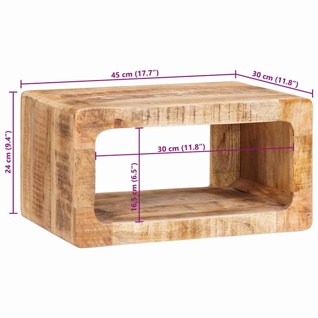 Tables de chevet 45 x 30 x 24 cm bois de manguier massif - XIOS