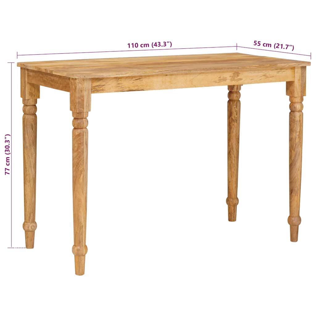 Table basse Marron 110 x 55 x 77 cm Bois de mangue massif - XIOS