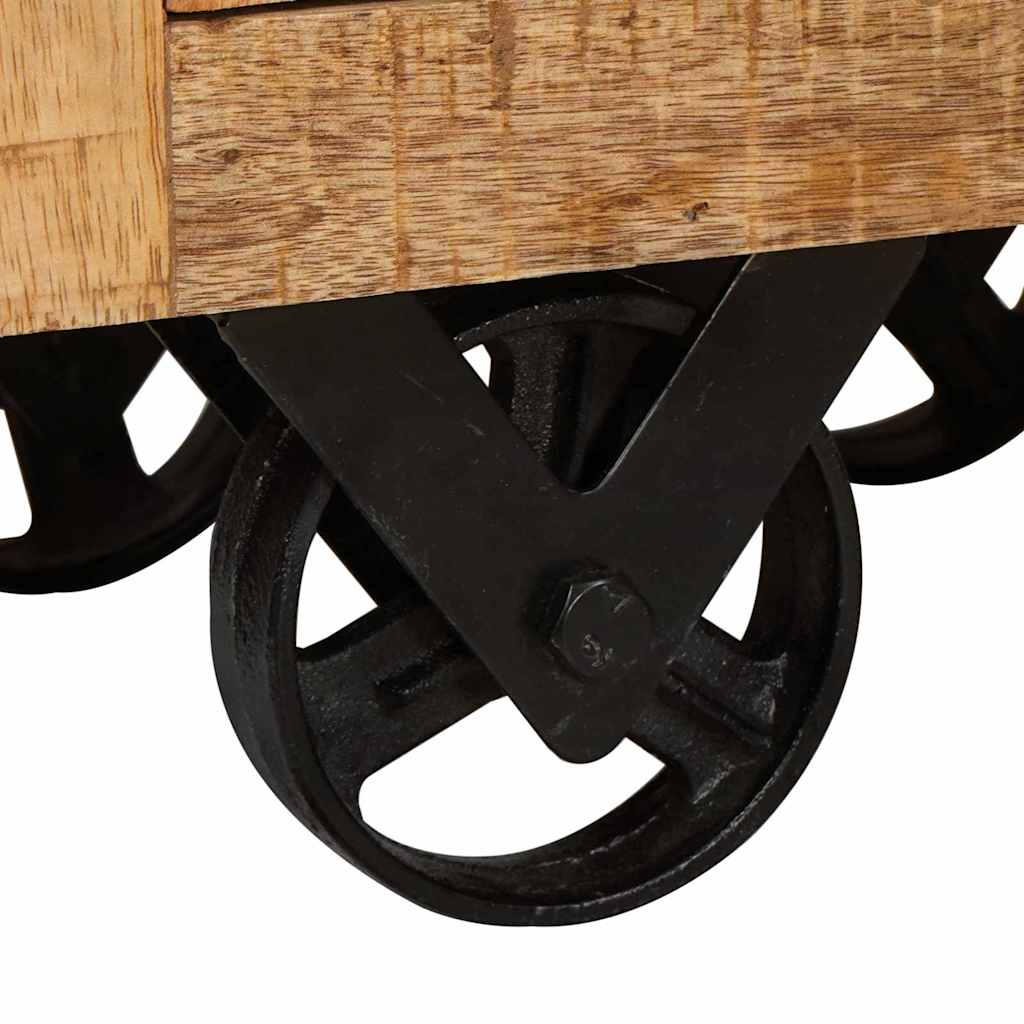 Haut Armoire Marron 40 x 30 x 120,5 cm bois de manguier massif - XIOS