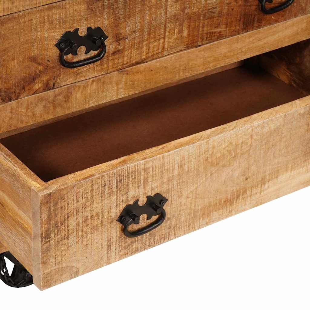 Meuble d'appoint Marron 70 x 38 x 63 cm bois de manguier massif - XIOS