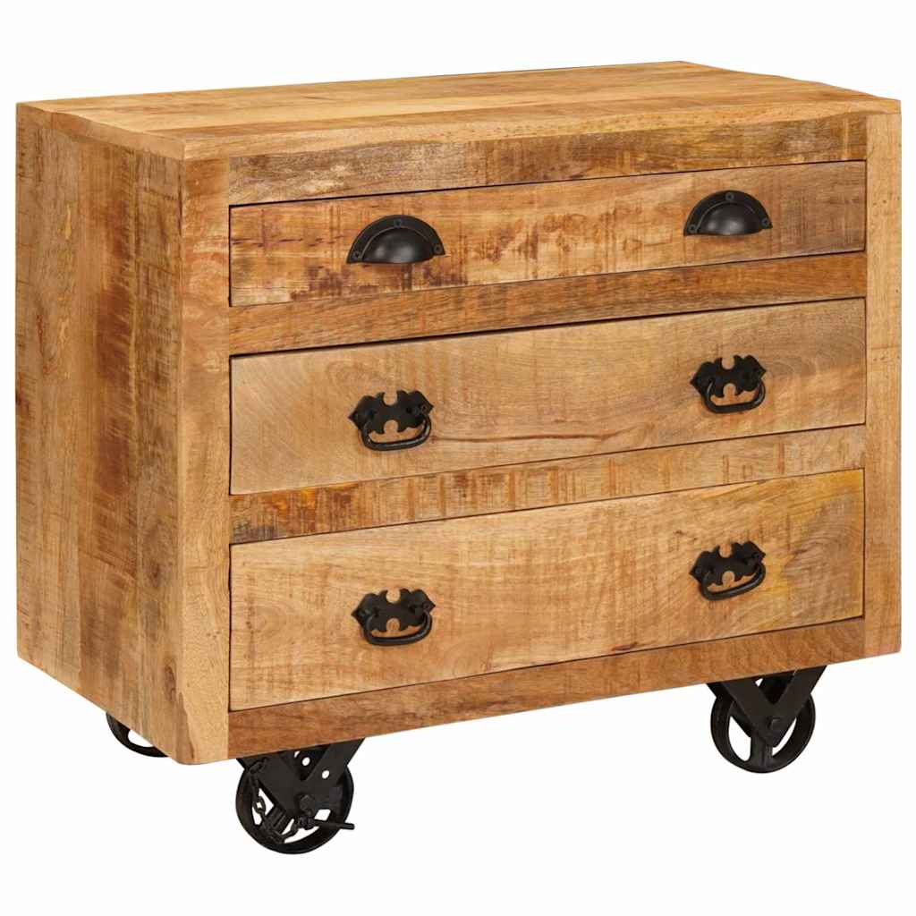 Meuble d'appoint Marron 70 x 38 x 63 cm bois de manguier massif - XIOS