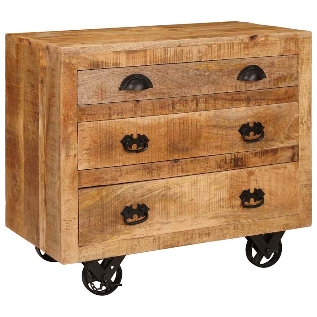 Meuble d'appoint Marron 70 x 38 x 63 cm bois de manguier massif - XIOS