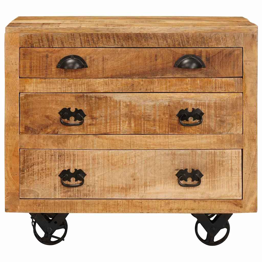 Meuble d'appoint Marron 70 x 38 x 63 cm bois de manguier massif - XIOS
