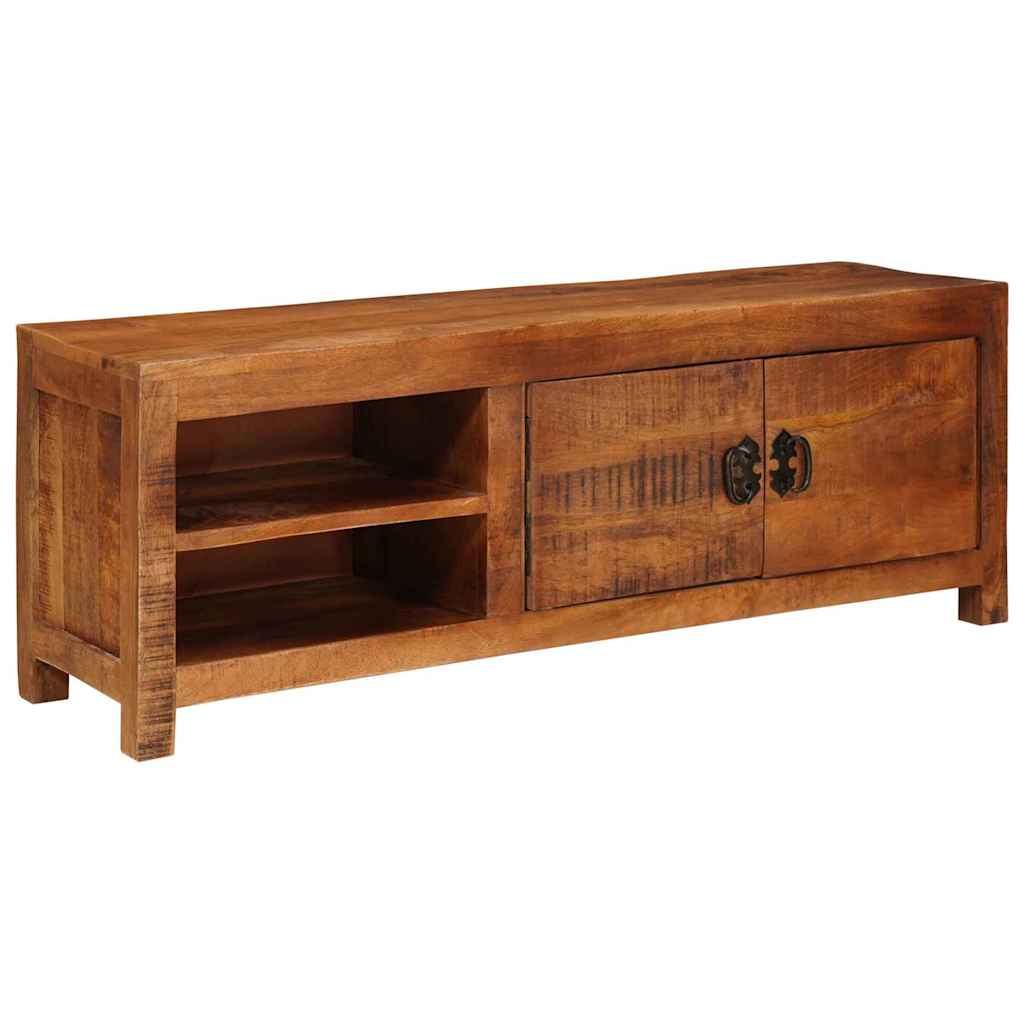 Meuble TV Marron 110 x 30 x 40 cm bois de manguier massif - XIOS