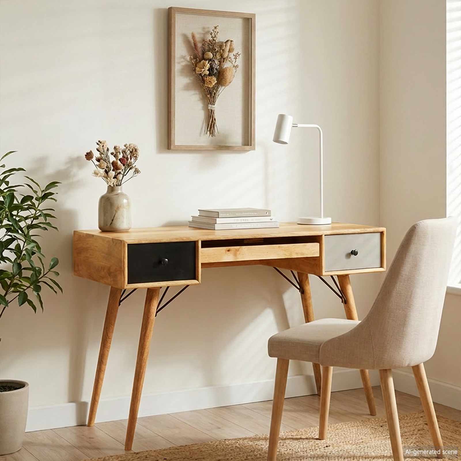 Bureau d'écriture Marron 110 x 55 x 76 cm Bois de mangue massif