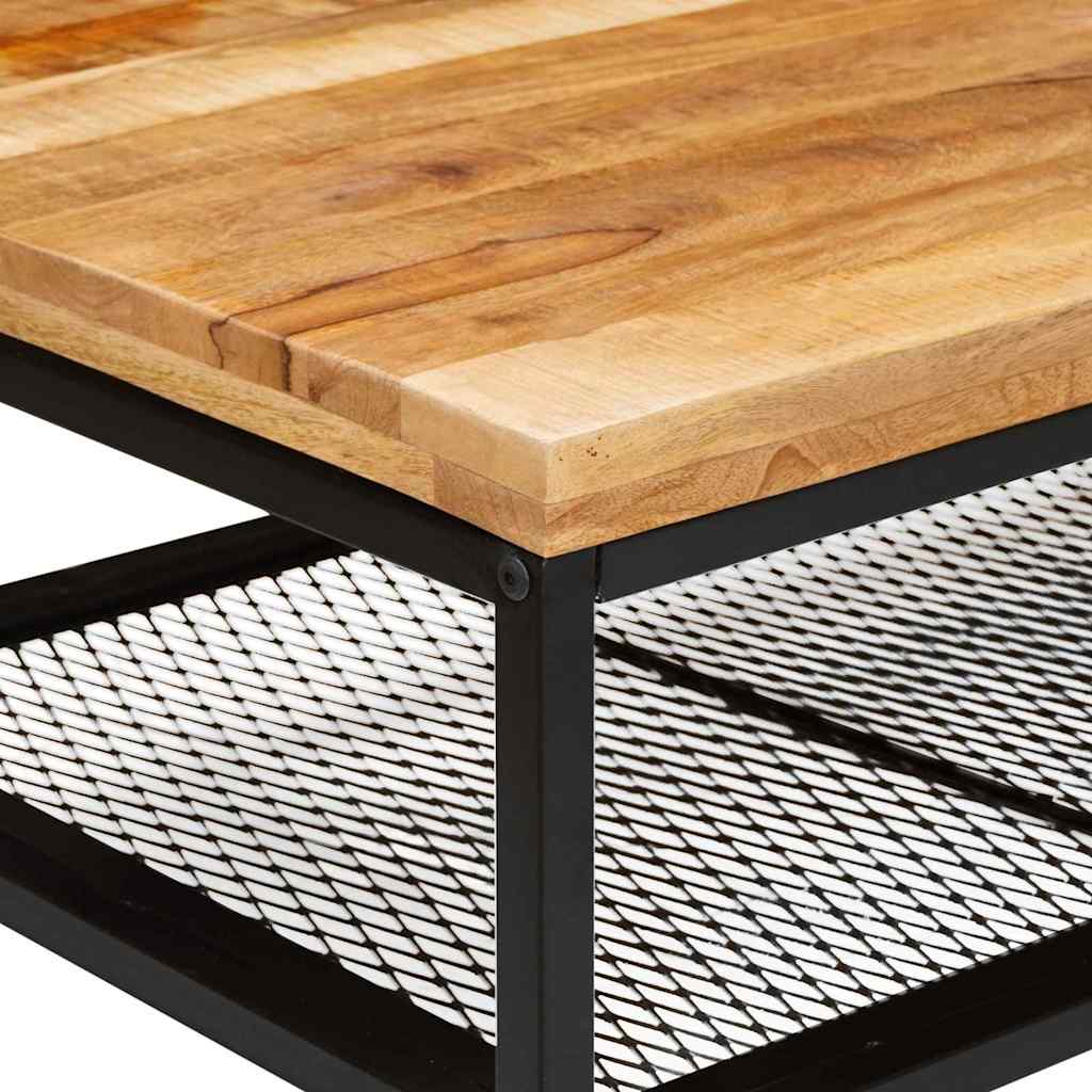 Table basse Marron et Noir Bois de mangue massif - XIOS