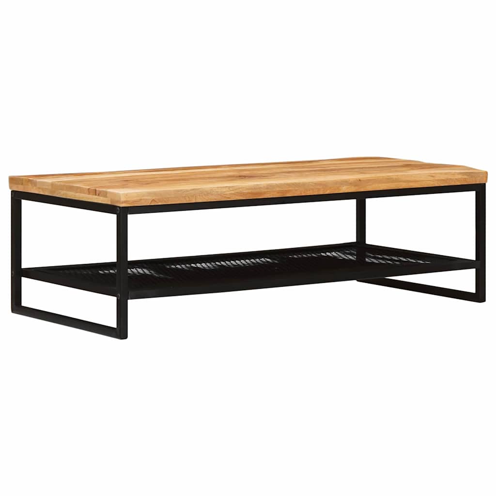 Table basse Marron et Noir Bois de mangue massif - XIOS