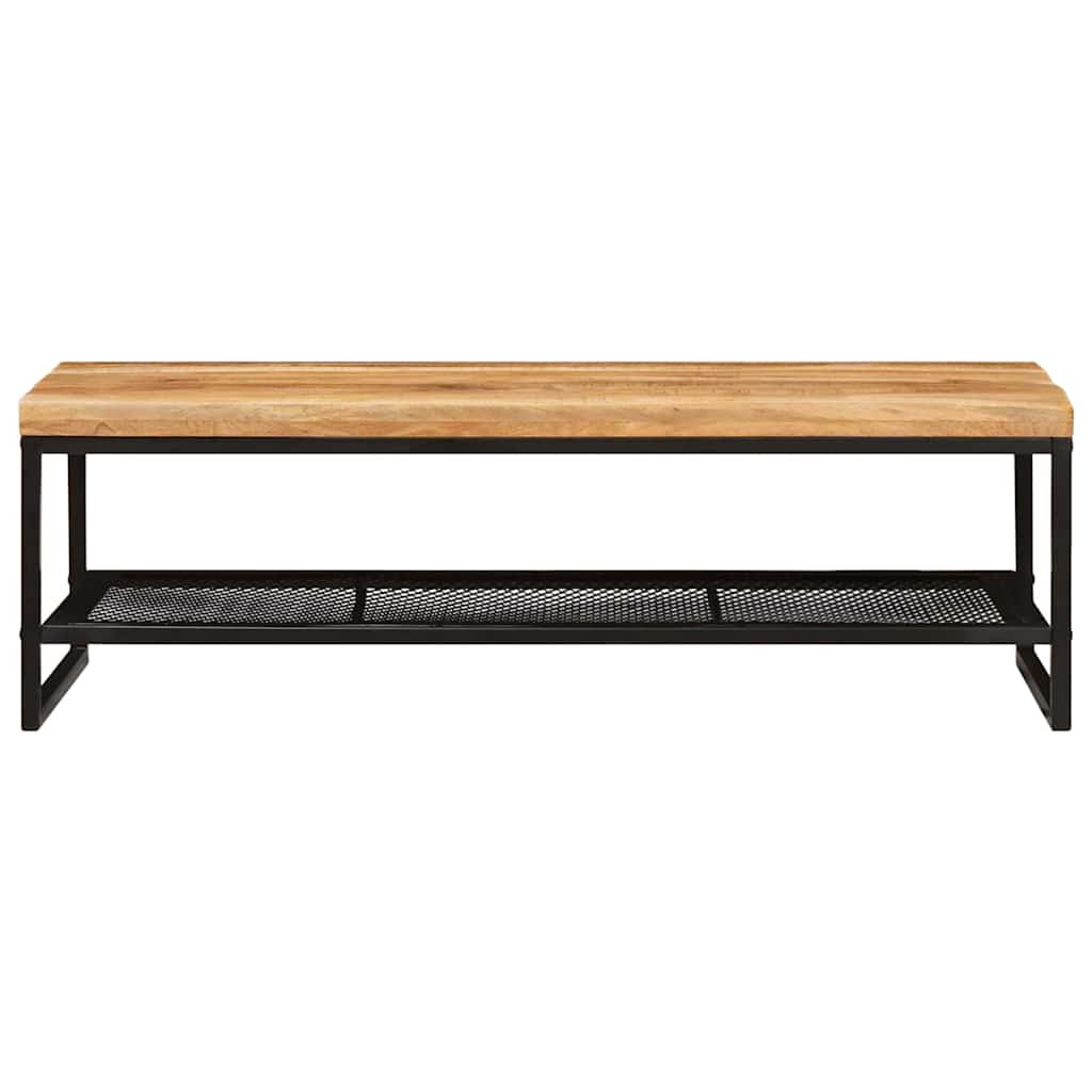 Table basse Marron et Noir Bois de mangue massif - XIOS