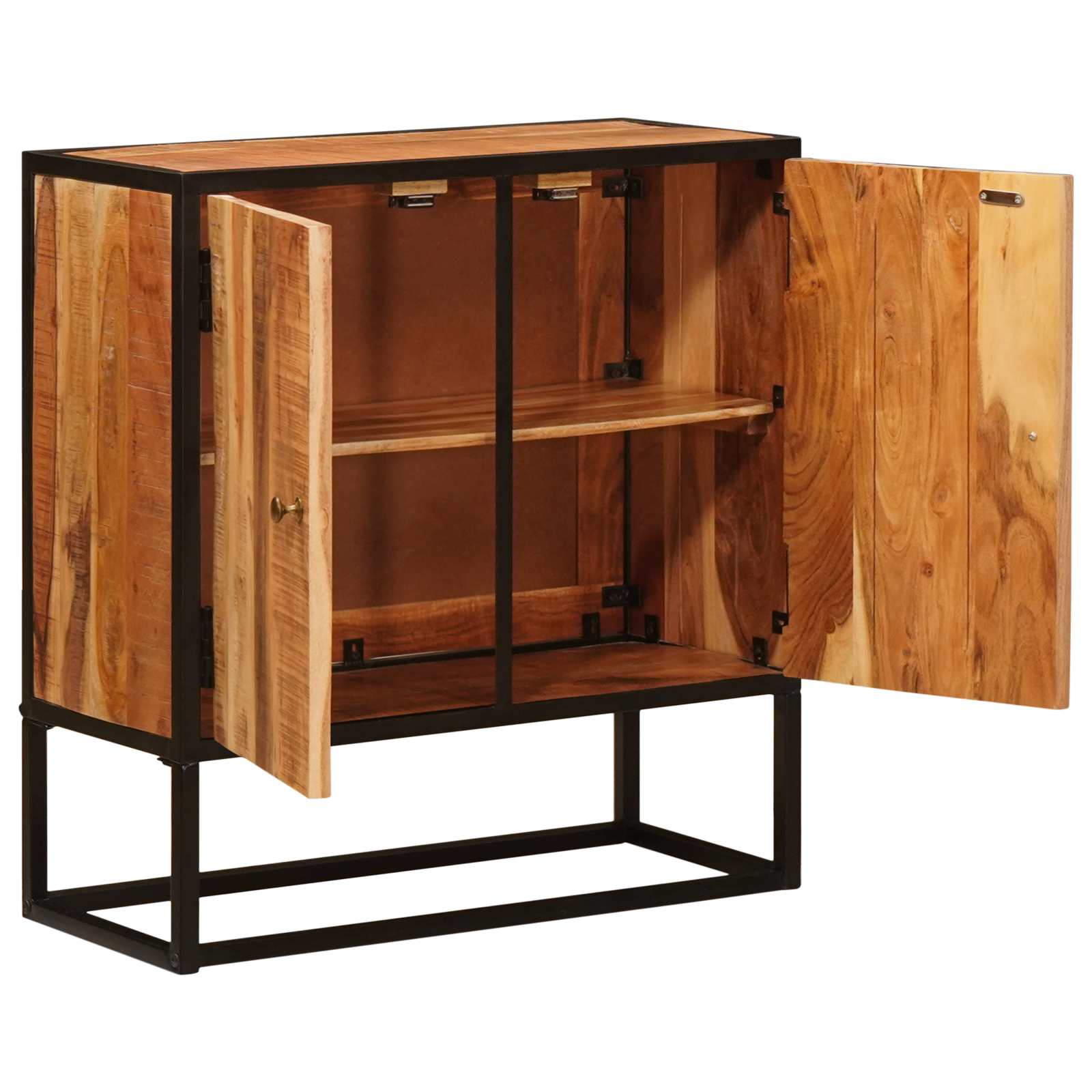 Buffet Beta Naturel 70 x 30 x 75 cm Bois d'Acacia Massif - XIOS