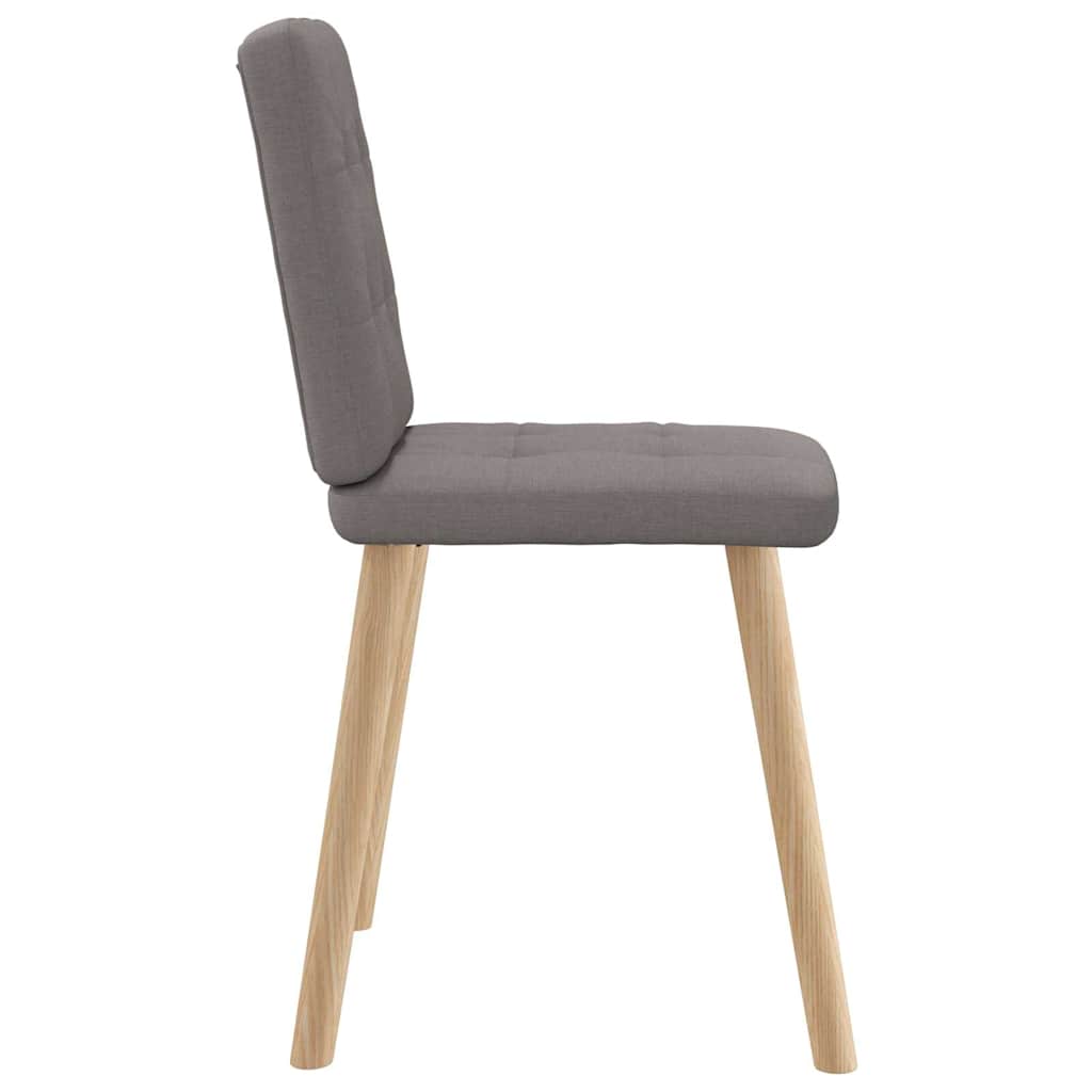 Chaises à manger lot de 2 taupe tissu - XIOS