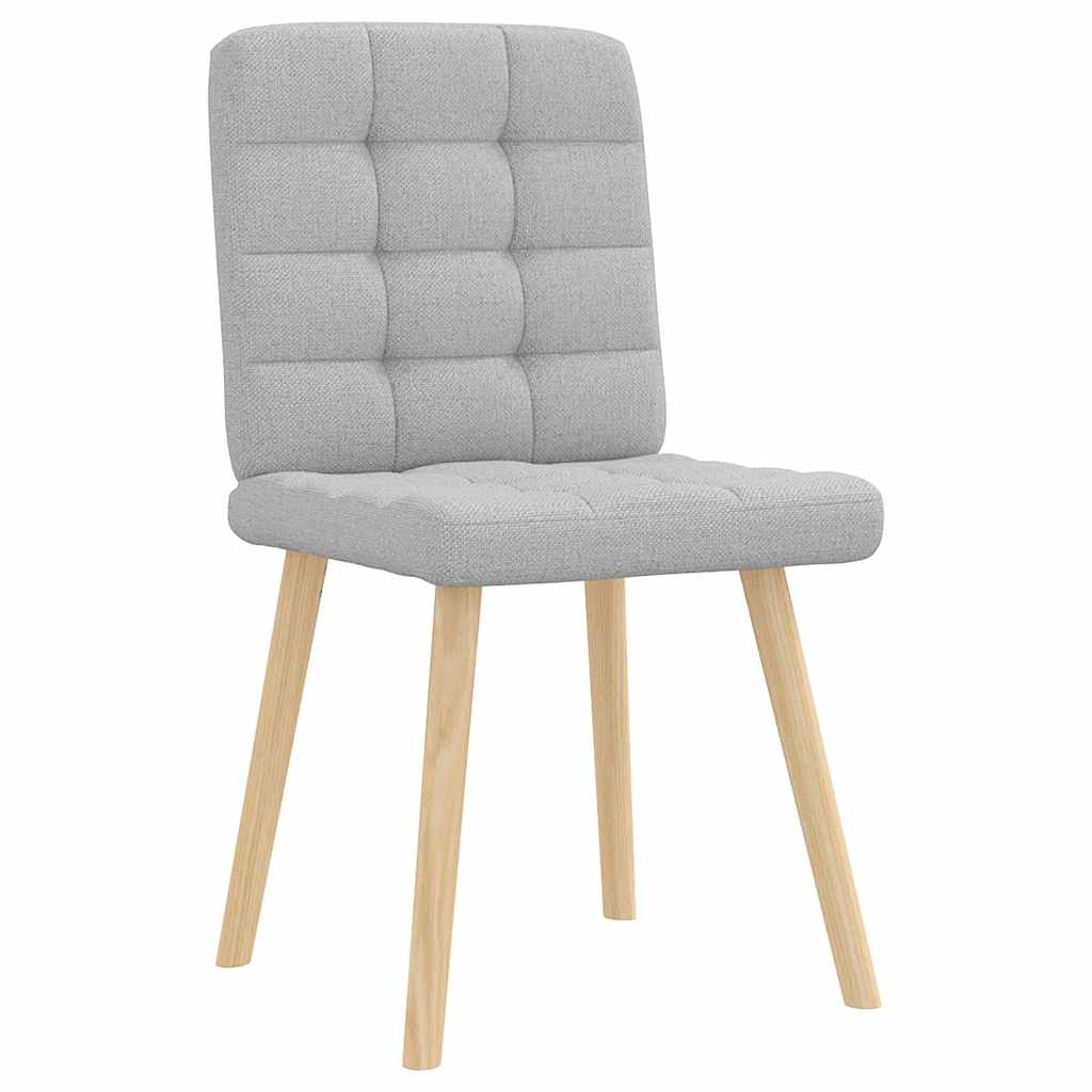 Chaises à manger lot de 2 gris nuage tissu - XIOS