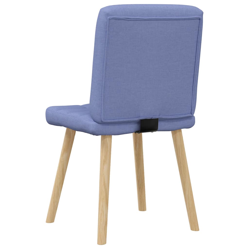 Chaises à manger lot de 2 bleu jean tissu - XIOS