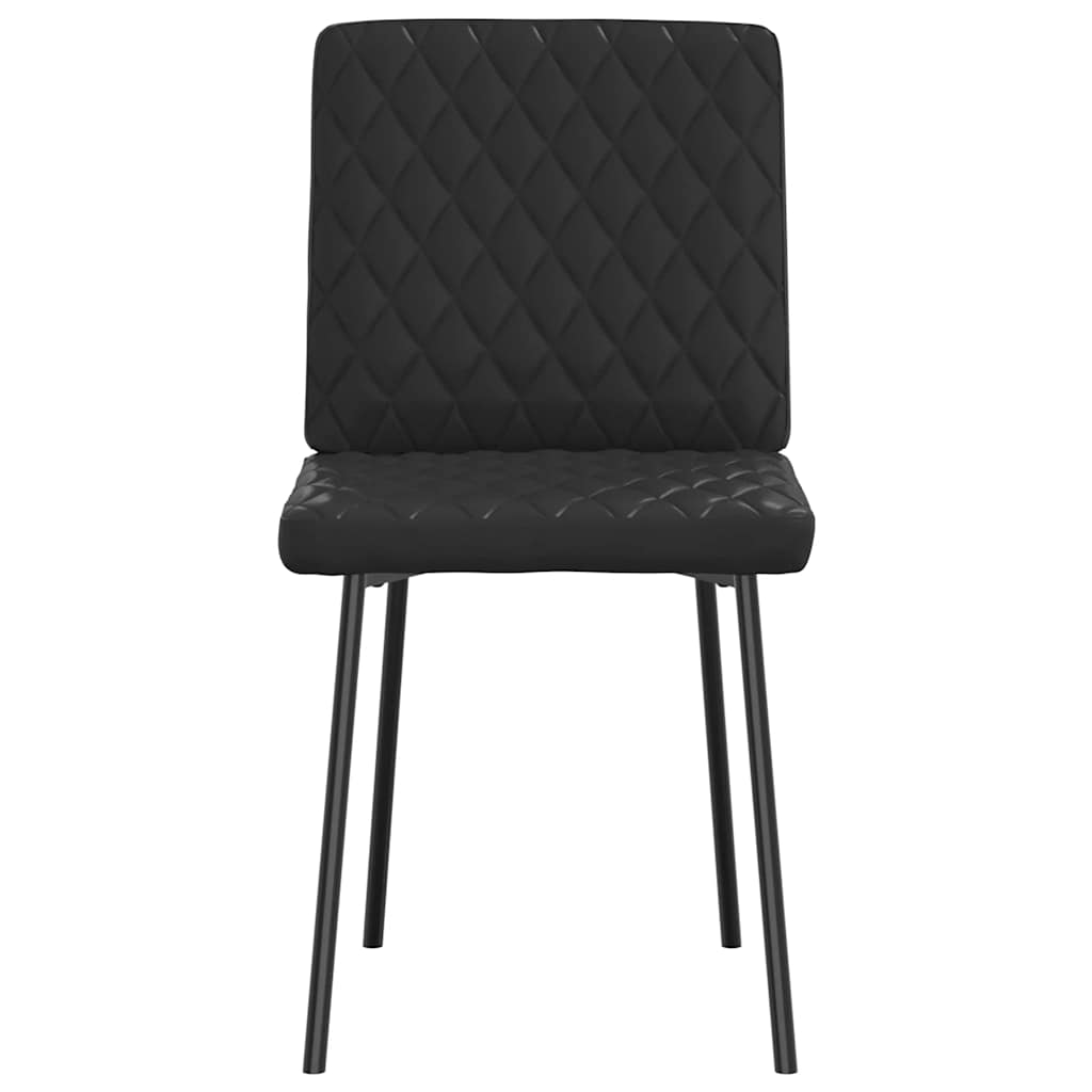 Chaises à manger lot de 2 noir similicuir - XIOS