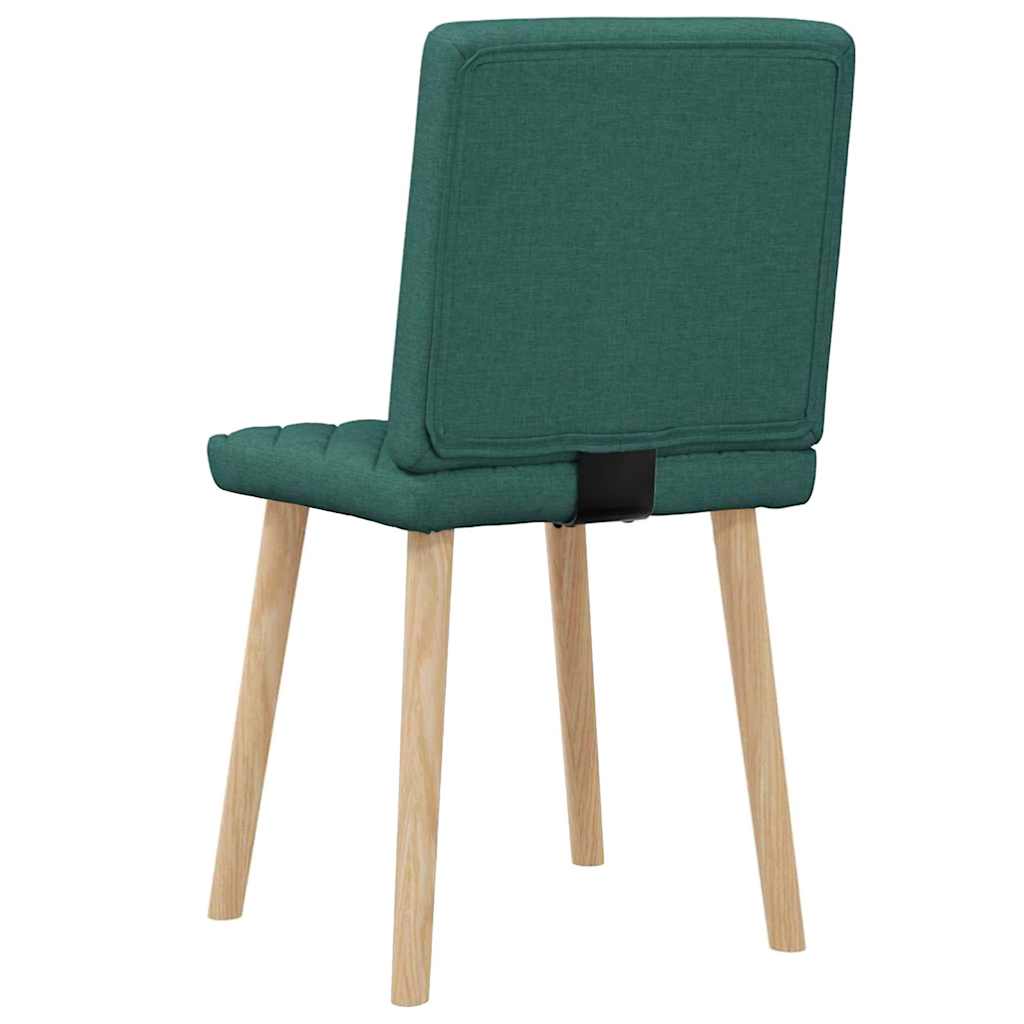 Chaises à manger lot de 2 vert foncé tissu - XIOS
