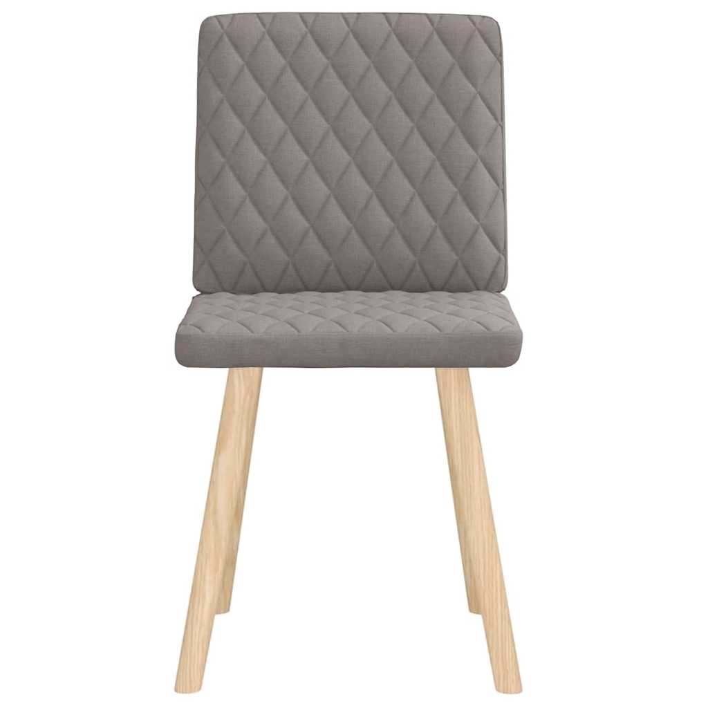 Chaises à manger lot de 2 taupe tissu - XIOS