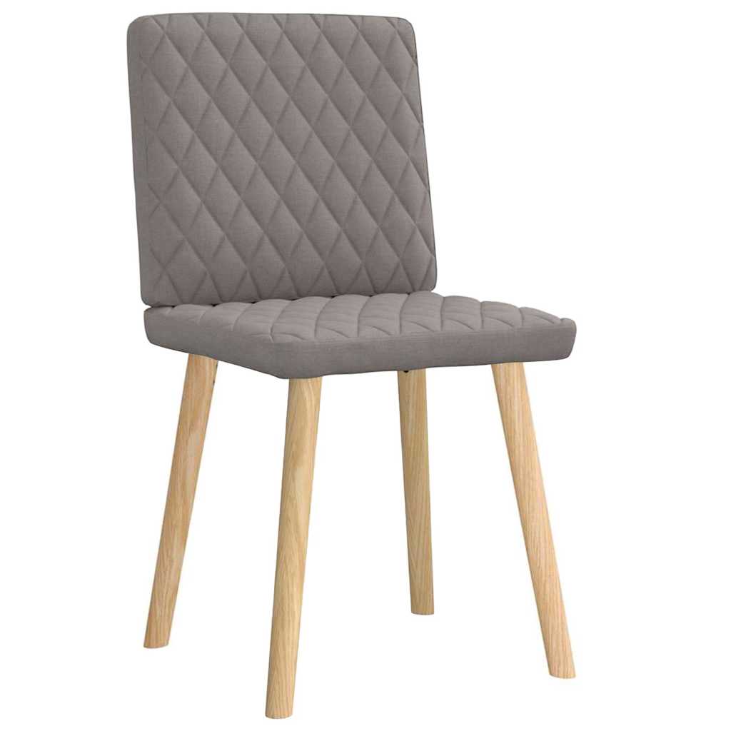 Chaises à manger lot de 2 taupe tissu - XIOS