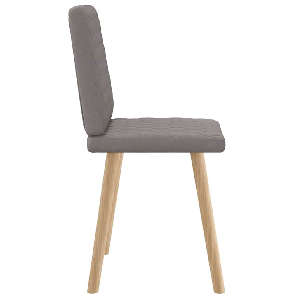 Chaises à manger lot de 2 taupe tissu - XIOS