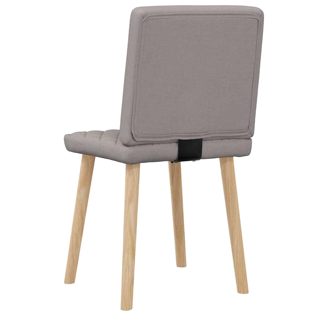 Chaises à manger lot de 2 taupe tissu - XIOS
