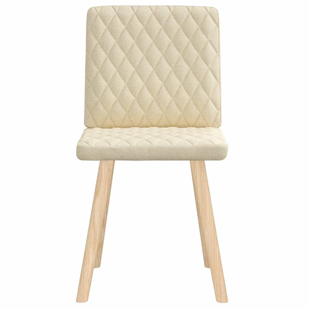 Chaises à manger lot de 2 crème tissu - XIOS