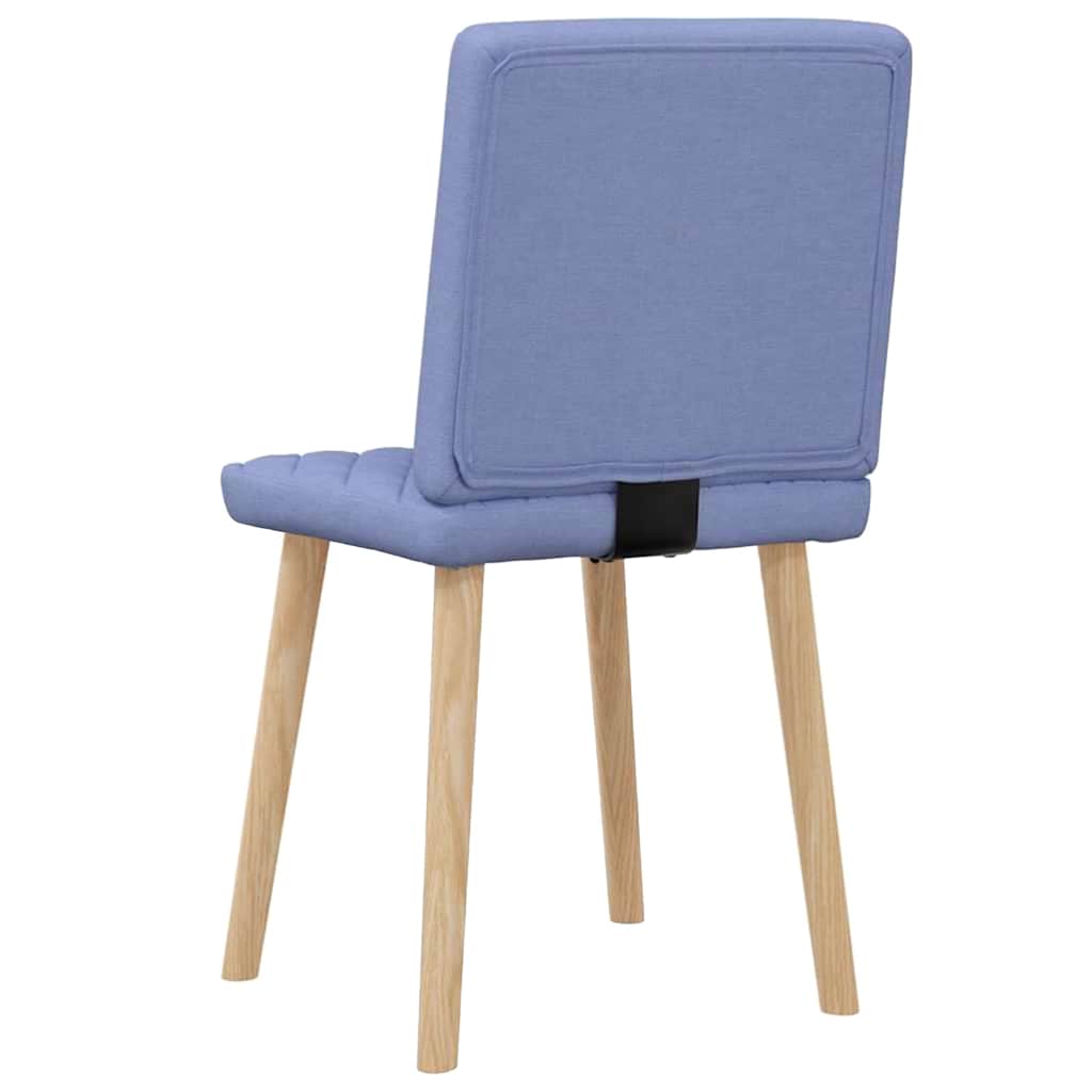 Chaises à manger lot de 2 bleu jean tissu - XIOS