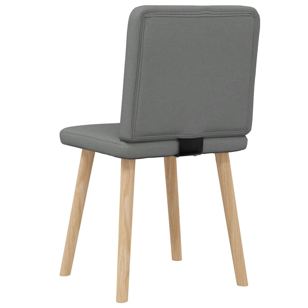 Chaises à manger lot de 2 gris foncé tissu - XIOS
