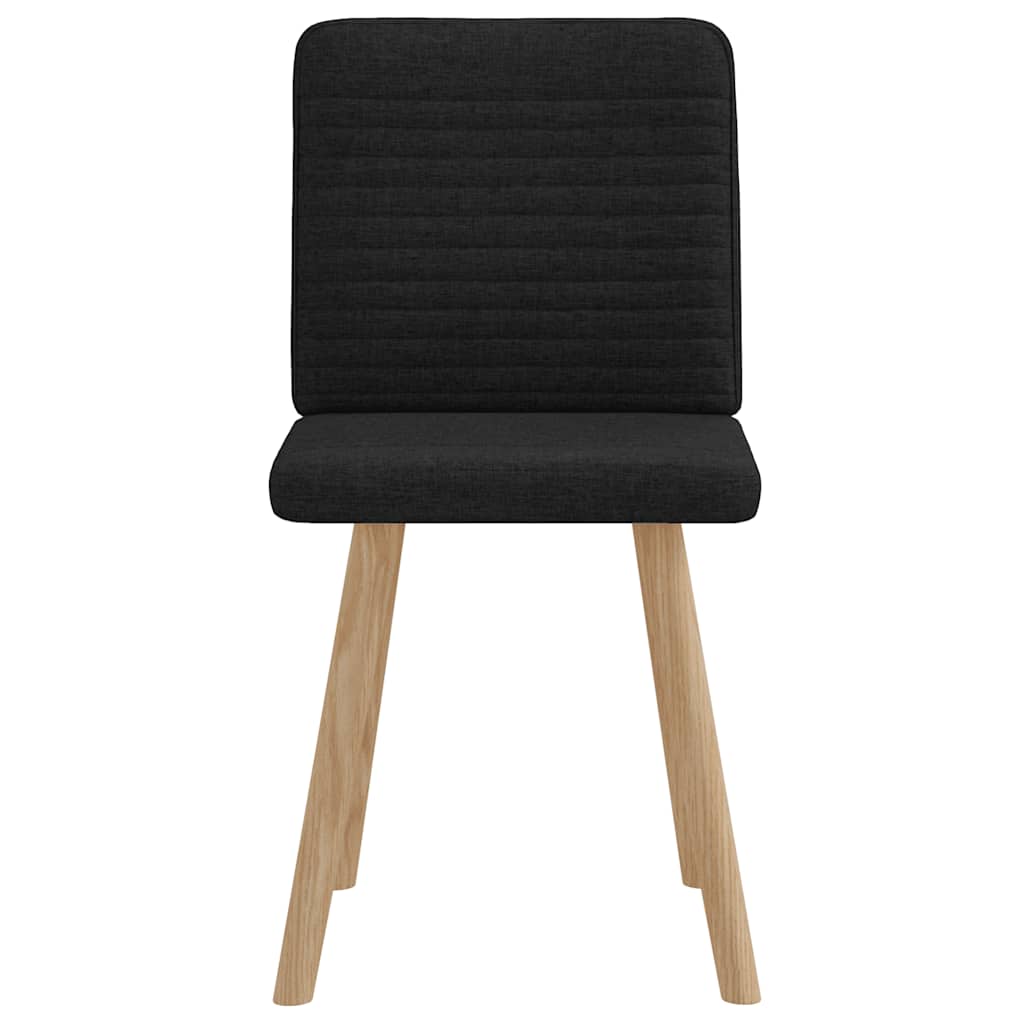 Chaises à manger lot de 2 noir tissu - XIOS