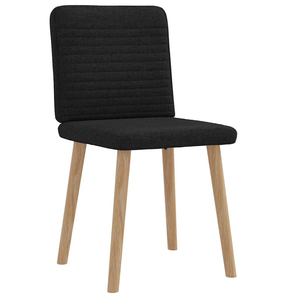 Chaises à manger lot de 2 noir tissu - XIOS