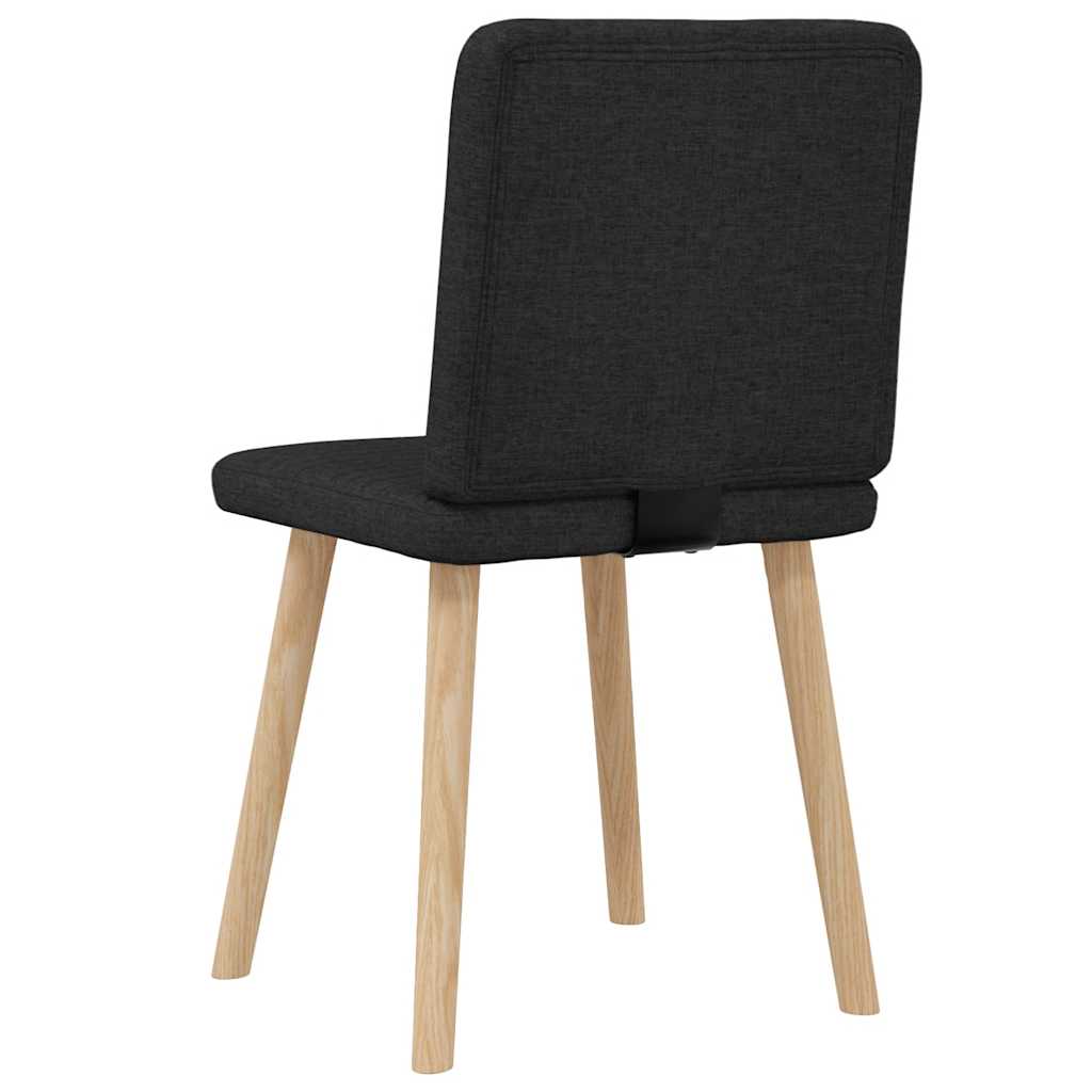 Chaises à manger lot de 2 noir tissu - XIOS