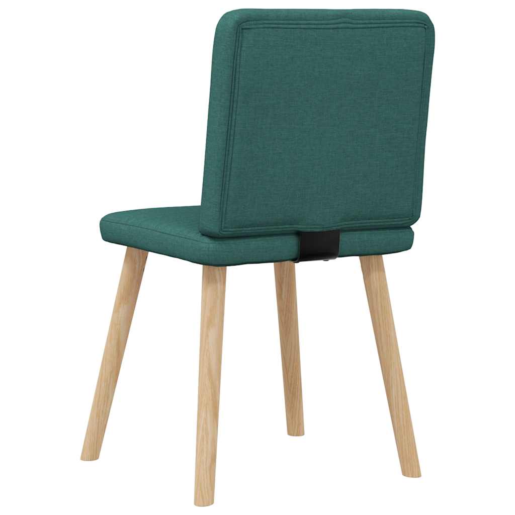 Chaises à manger lot de 2 vert foncé tissu - XIOS
