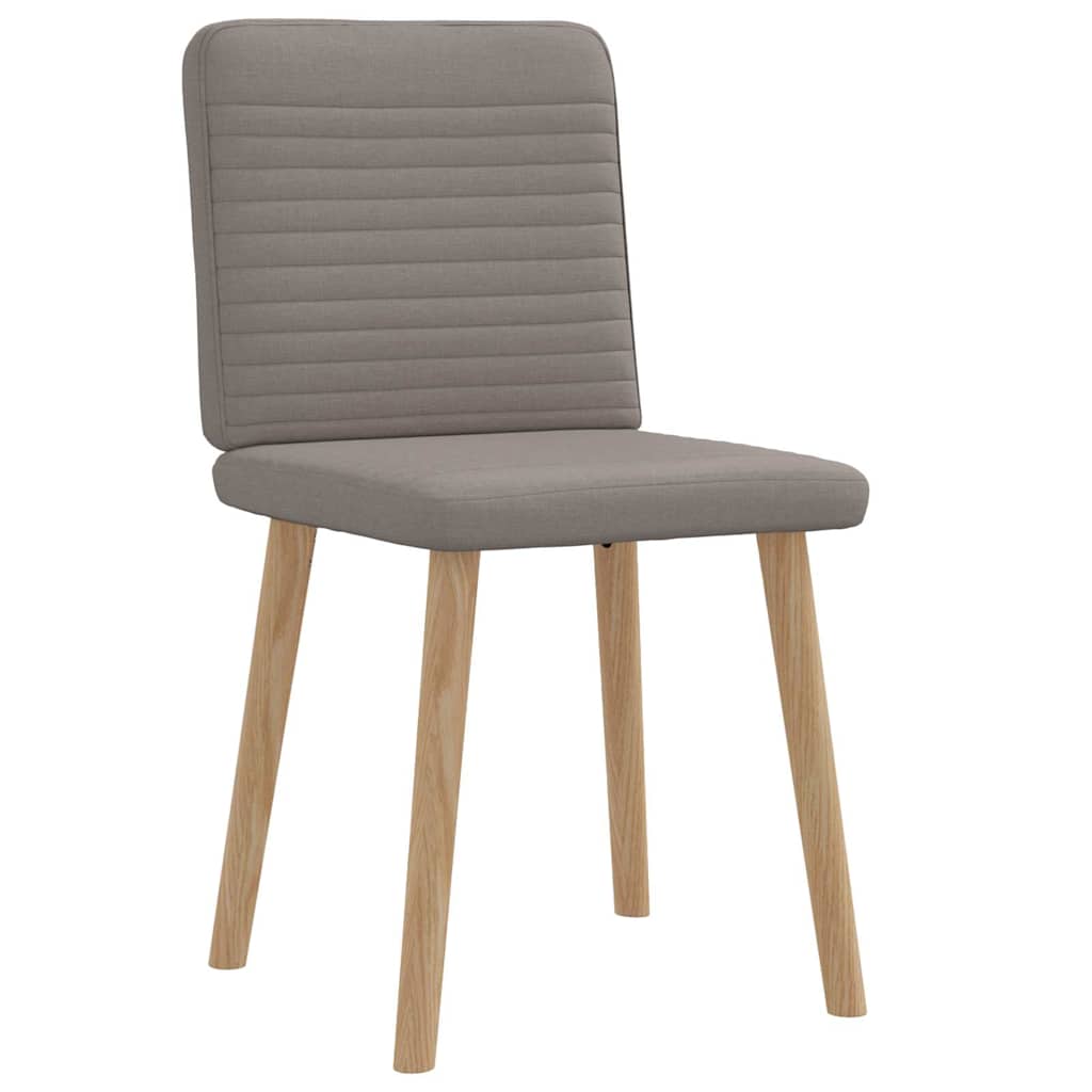 Chaises à manger lot de 2 taupe tissu - XIOS