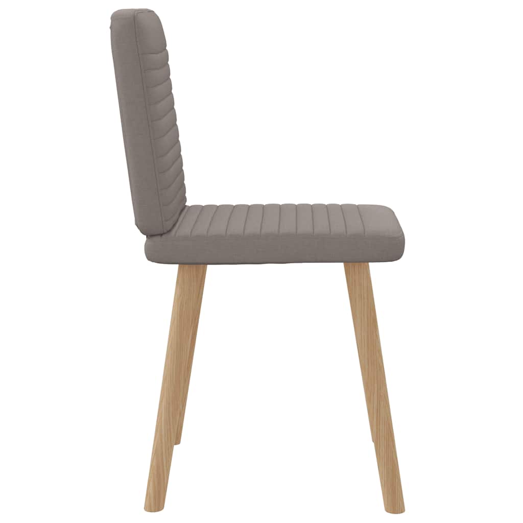 Chaises à manger lot de 2 taupe tissu - XIOS