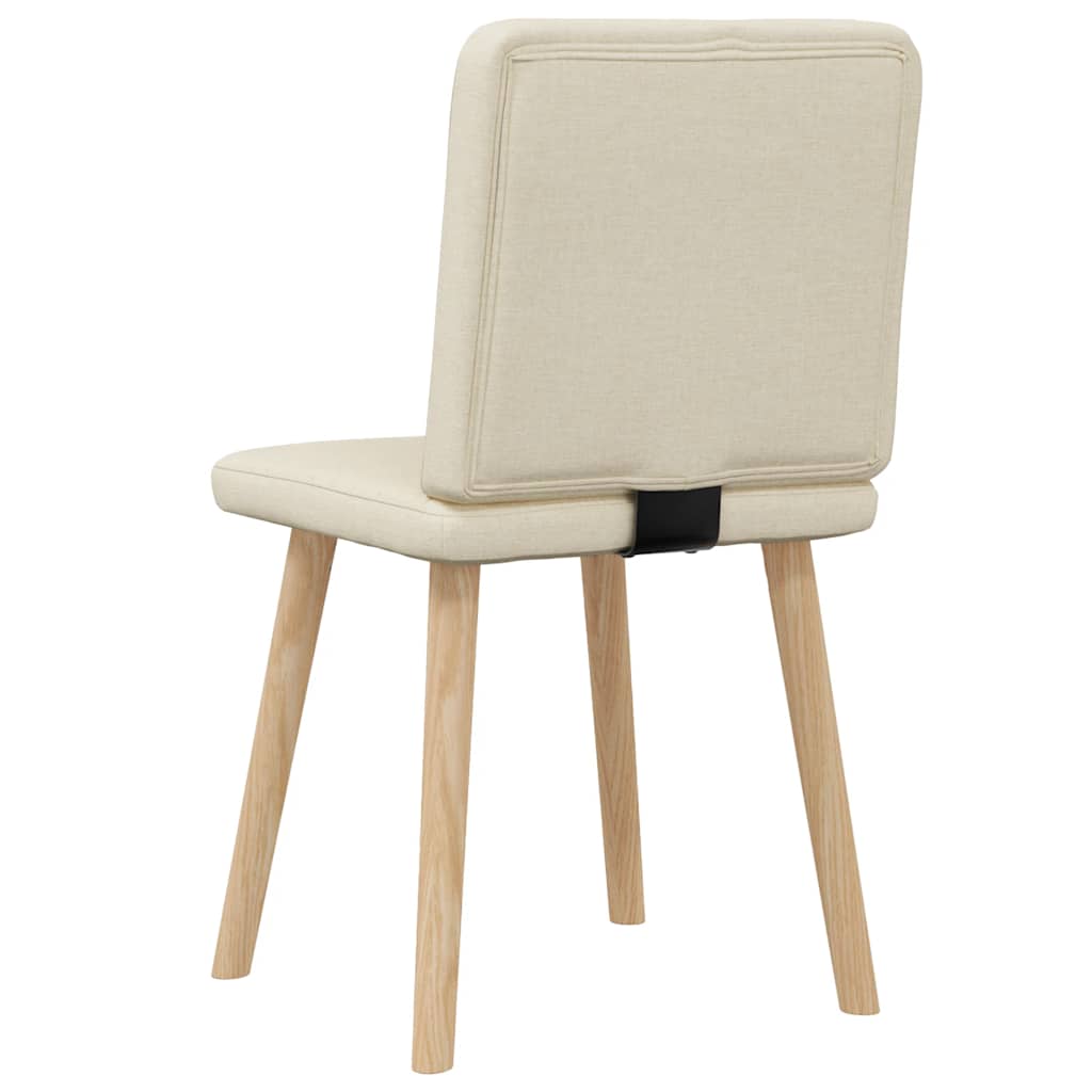 Chaises à manger lot de 2 crème tissu - XIOS