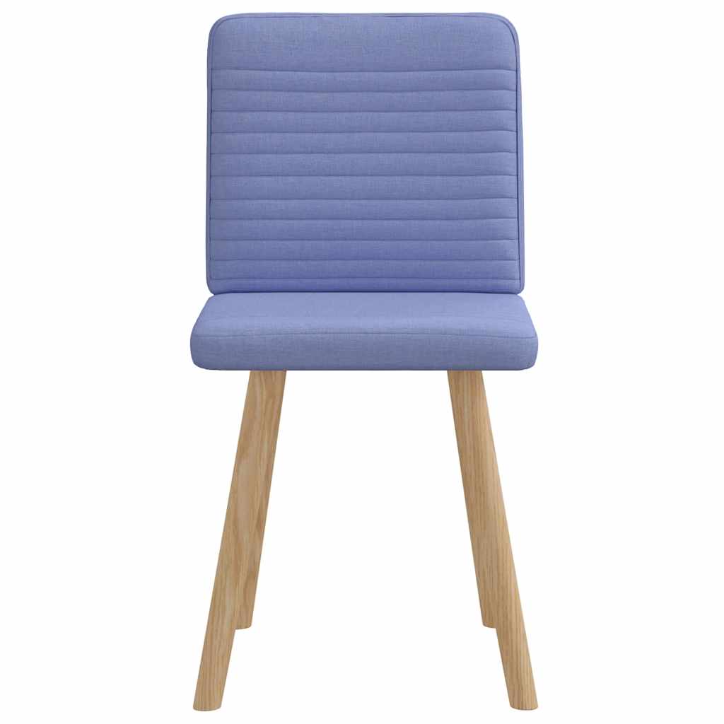Chaises à manger lot de 2 bleu jean tissu - XIOS