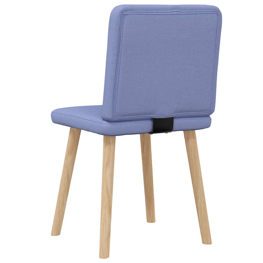 Chaises à manger lot de 2 bleu jean tissu - XIOS