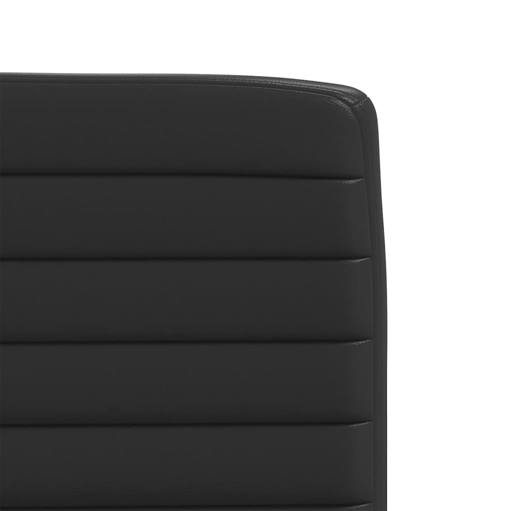 Chaises à manger lot de 2 noir similicuir - XIOS