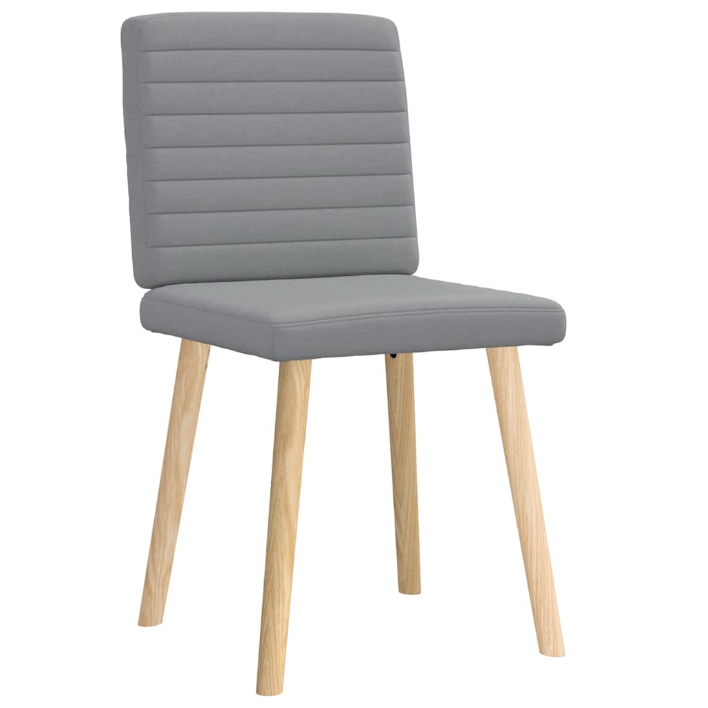 Chaises à manger lot de 2 gris clair tissu - XIOS