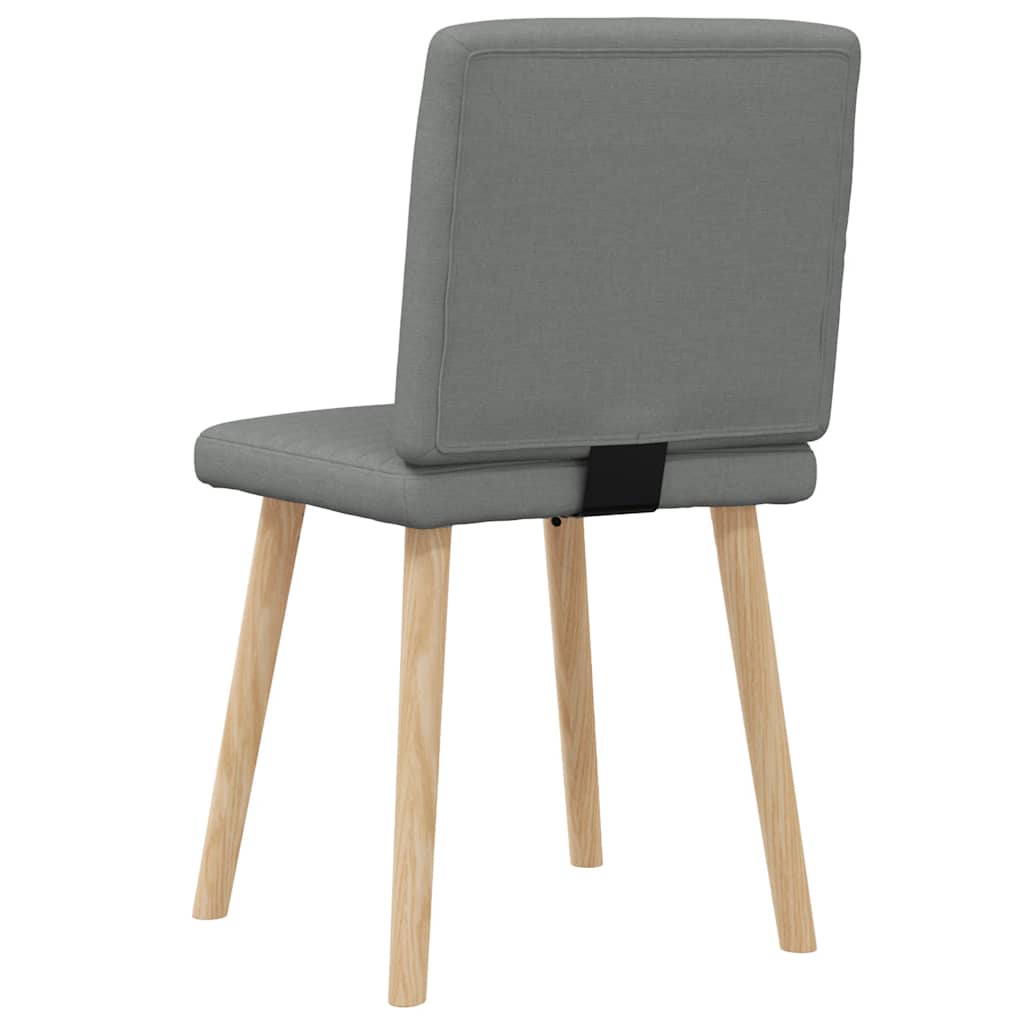 Chaises à manger lot de 2 gris foncé tissu - XIOS