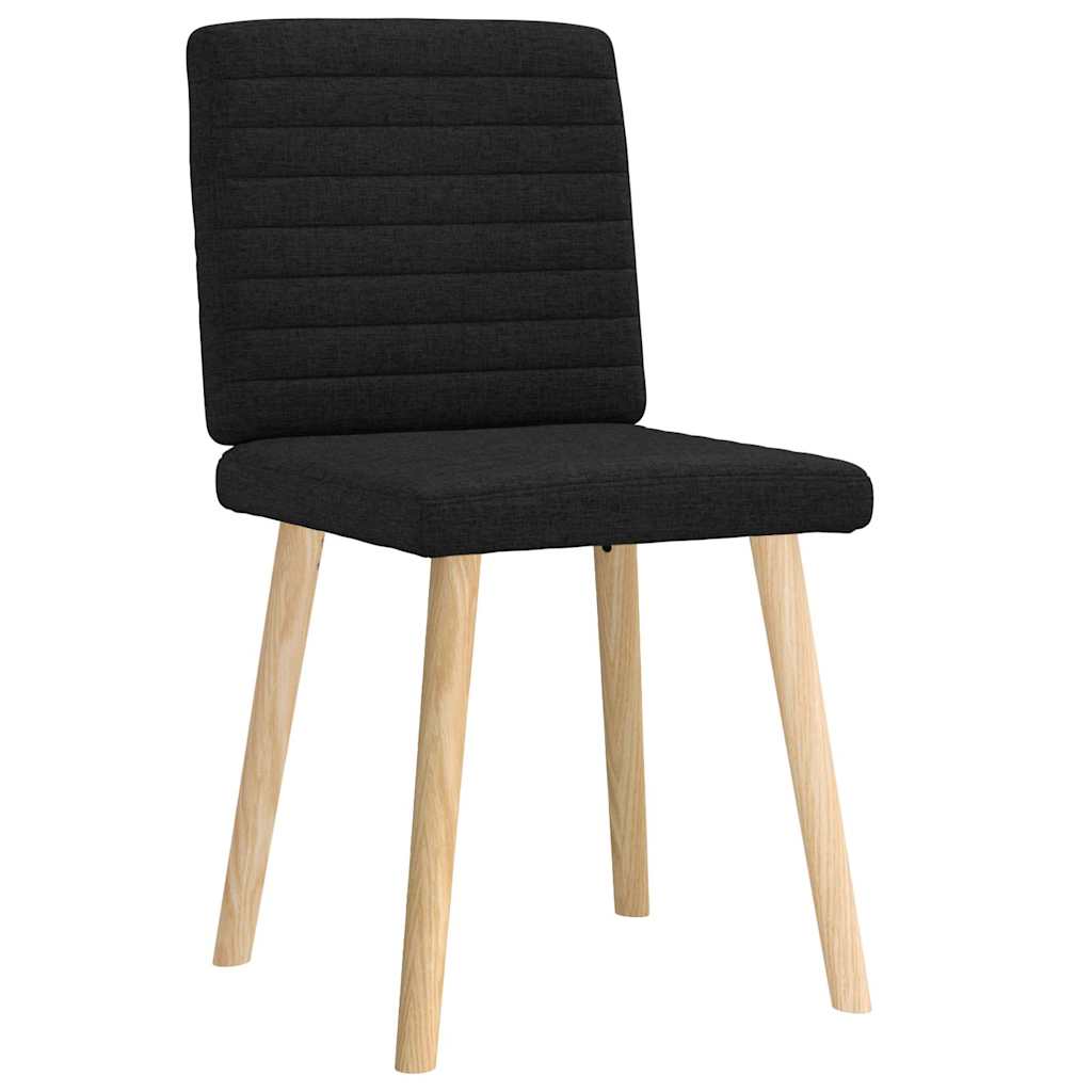Chaises à manger lot de 2 noir tissu - XIOS